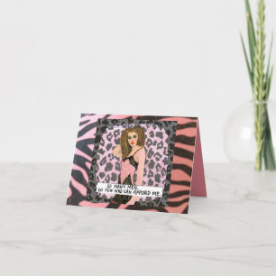 CARTE GREETING.  Si. "C'est le Flou