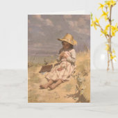 Carte Greetingcard avec la peinture de peau de Paul (Fleur jaune)