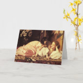 Carte Greetingcard avec seigneur Frederick Leighton (Fleur jaune)