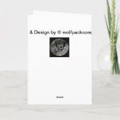 Carte greetingcard husky (Dos)