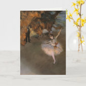 Carte Greetingcard with Edgar Degas Painting (Fleur jaune)