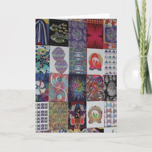 Carte GREETINGS Art Collage (Devant)