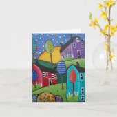 Carte Greetings Card - We Have Moved (Fleur jaune)