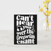 Carte Gregorian Chant Funny Catholic Traditional Latin M (Fleur jaune)