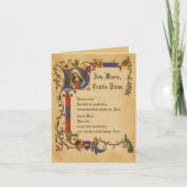 Carte Grêle Mary d'avenue Maria en frontière décorative (Devant)