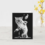 Carte Grenade à lancer de chat Drôle Kitty Grenade de ch (Fleur jaune)