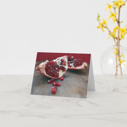 Carte Grenade de décembre (Fleur jaune)