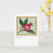 Carte Grenade, une des sept espèces de l'Israël (Fleur jaune)