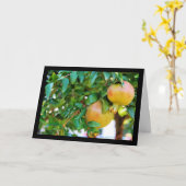 Carte Grenades d'automne (Fleur jaune)