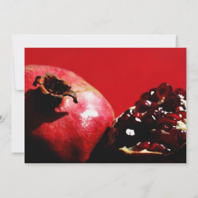 Carte Grenades sur fond rouge (Devant)