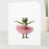 Carte Grenouille 2 ballerine, grenouille, danseuse, crap (Devant)