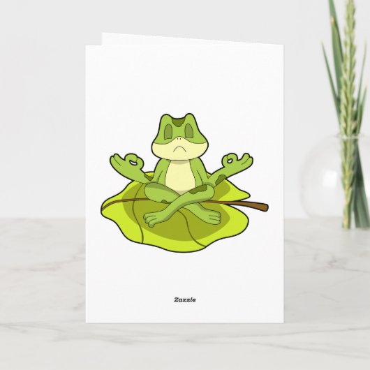 Carte Grenouille à méditer (Dos)