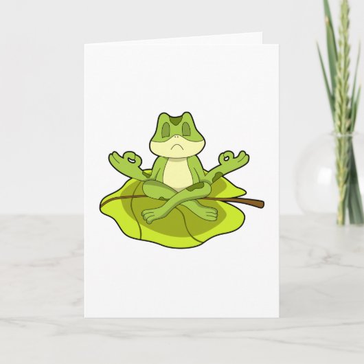 Carte Grenouille à méditer (Devant)