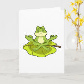 Carte Grenouille à méditer (Fleur jaune)