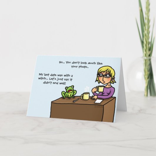 Carte Grenouille apparaît à la première date de rencontr (Devant)