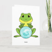 Carte Grenouille avec boule de cristal (Dos)