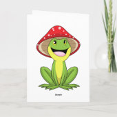 Carte Grenouille avec champignon (Dos)