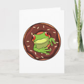 Carte Grenouille avec Donut (Devant)