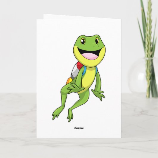 Carte Grenouille avec Jetpack (Dos)
