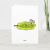 Carte Grenouille avec lunettes de soleil (Dos)