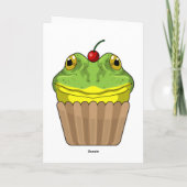 Carte Grenouille avec Muffin (Dos)