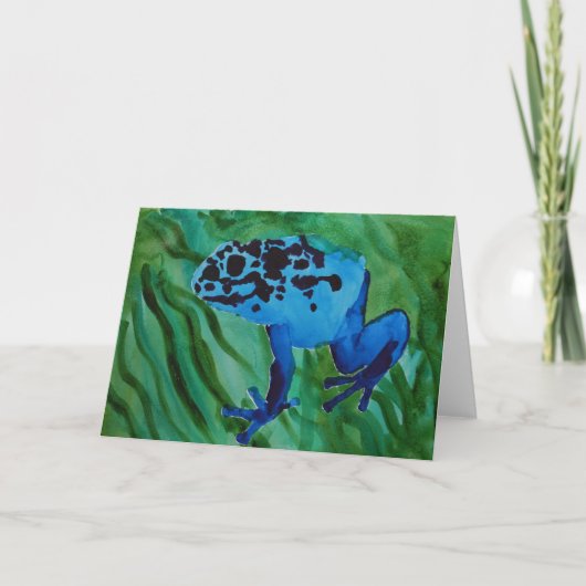 Carte Grenouille bleue (Devant)