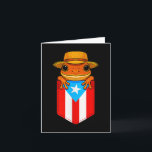 Carte Grenouille Coqui Jibaro Drapeau Porto Rico Boricua<br><div class="desc">Grenouille Coqui Jibaro Drapeau Porto Rico Boricua Poche Borinquen</div>