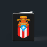 Carte Grenouille Coqui Jibaro Drapeau Porto Rico Boricua<br><div class="desc">Grenouille Coqui Jibaro Drapeau Porto Rico Boricua Poche Borinquen</div>