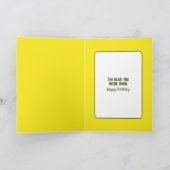 Carte Grenouille d'anniversaire sur un tournesol (Intérieur)