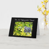 Carte Grenouille dans un jardin (Fleur jaune)