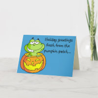 Grenouille de bébé de correction de citrouille