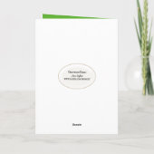 Carte Grenouille de fête pour l'année bissextile Anniver (Dos)