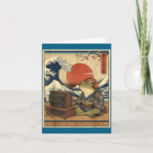 Carte Grenouille de jeu Art Ukiyo-e Joueur japonais Anim