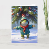 Carte Grenouille de Noël (Devant)
