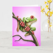 Carte Grenouille des arbres (Fleur jaune)
