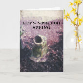 Carte Grenouille du jardin (Fleur jaune)