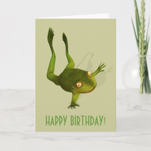 Carte Grenouille folâtre (Devant)
