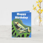 Carte Grenouille grimpeuse (Fleur jaune)