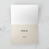 Carte Grenouille Heartsick sur le journal manquant vous  (Intérieur)