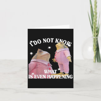 Carte Grenouille Je Ne Sais Pas Ce Qui Se Passe Même