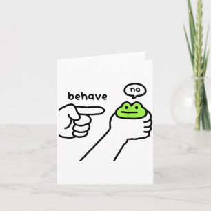Carte Grenouille malhonnête Mème de grenouille drôle Se