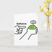 Carte Grenouille malhonnête Mème de grenouille drôle Se  (Fleur jaune)