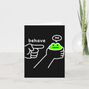 Carte Grenouille malhonnête Mème de grenouille drôle Se