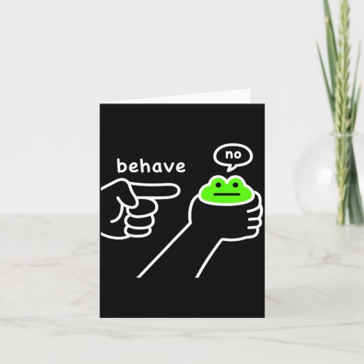 Carte Grenouille malhonnête Mème de grenouille drôle Se (Devant)