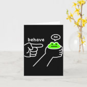 Carte Grenouille malhonnête Mème de grenouille drôle Se (Fleur jaune)
