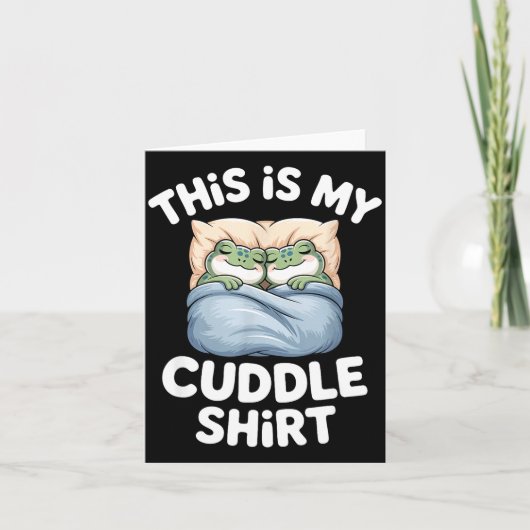 Carte Grenouille Mignonne Cocoonée C'est Mon Câlin (Devant)