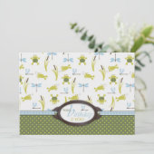 Carte Grenouille nage Ribbit Anniversaire (Debout devant)