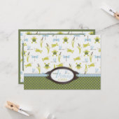 Carte Grenouille nage Ribbit Anniversaire (Devant/Arrière en situation)