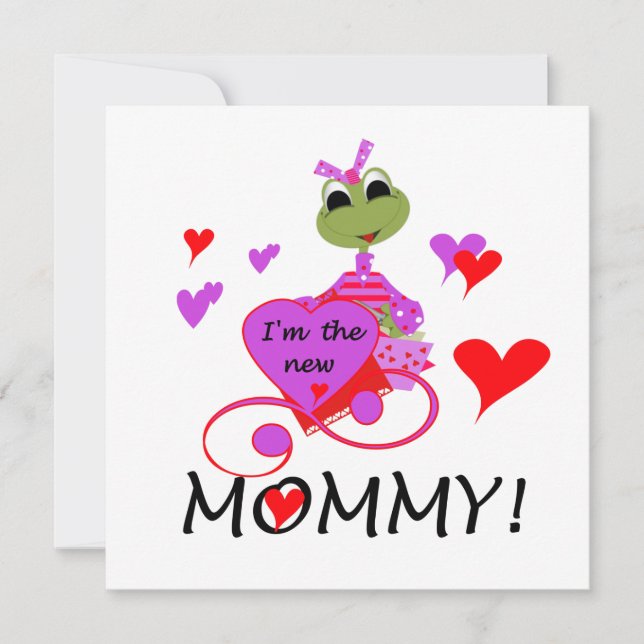Carte Grenouille Nouveaux cadeaux maman (Devant)