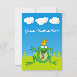 Carte Grenouille Prince 3,5 po x 5 po